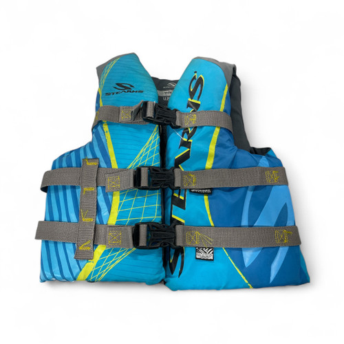 Vist Large View of Product Image Which is Used Stearns Youth PFD Carolina Blue Youth 50-90
