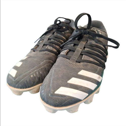 Vist Large View of Product Image Which is Used Adidas 3 STRIPE LIFE BB/SB Cleats Black Junior 04.5