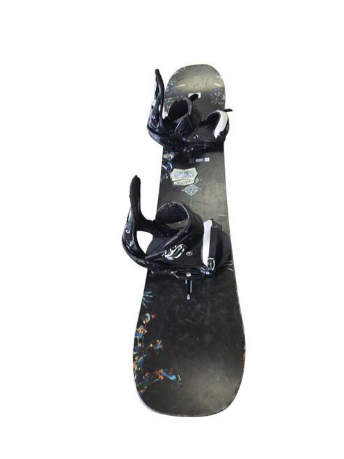 Vist Large View of Product Image Which is Used Burton FLIGHT ATTENDENT W/ CUSTOM BINDINGS Mens Board/Bindings Black 152 cm
