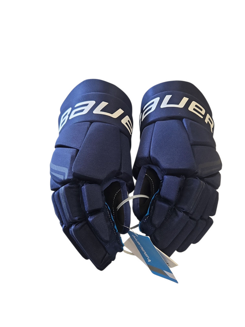 Vist Large View of Product Image Which is Used Bauer X GLOVES Senior Gloves Navy Blue 15"