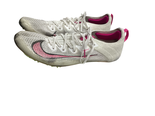 Vist Large View of Product Image Which is Used Nike SUPERFLY ELITE 2 Track & Field Cleats Adult White Senior 12