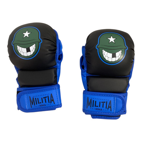 Vist Large View of Product Image Which is Used MMA Gloves Royal Blue SM