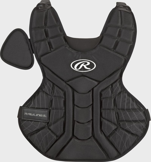Vist Large View of Product Image Which is New Rawlings CPPLY-B Catchers Chest Protector Black Junior