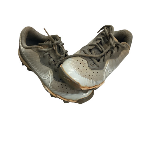 Vist Large View of Product Image Which is Used Nike DIAMOND BB/SB CLEATS BB/SB Cleats Grey Junior 03.5