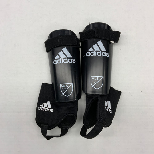 Vist Large View of Product Image Which is Used Adidas Soccer Shin Guards Junior Black Junior