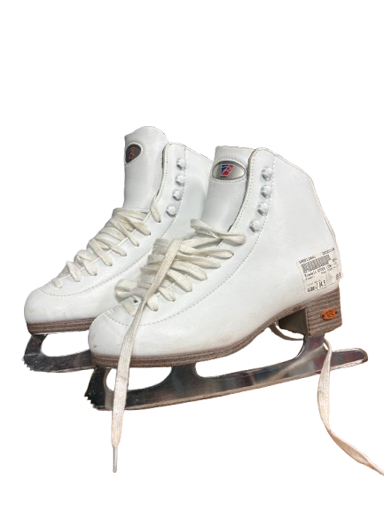 Vist Large View of Product Image Which is Used Riedell STOCK 115W - 4.5 Girls Figure Skate White Junior 04.5