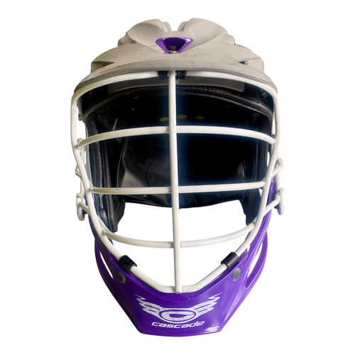 Vist Large View of Product Image Which is Used Cascade R Lacrosse Helmet Grey One Size