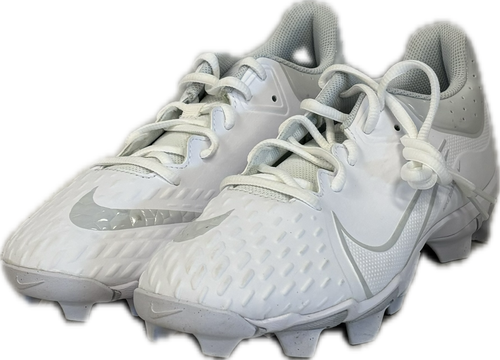 Vist Large View of Product Image Which is Used Nike HY BB/SB Cleats White Senior 9