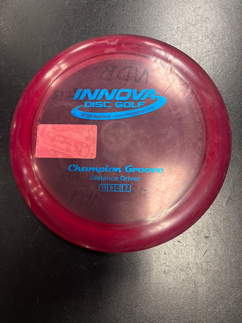 Vist Large View of Product Image Which is Used Innova GROOVE DRIVER Disc Golf Driver Red