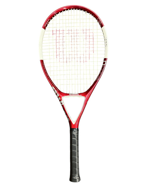 Vist Large View of Product Image Which is Used Wilson NCODE N5 RACQUET Adult Tennis Racquet Red 4 3/8"