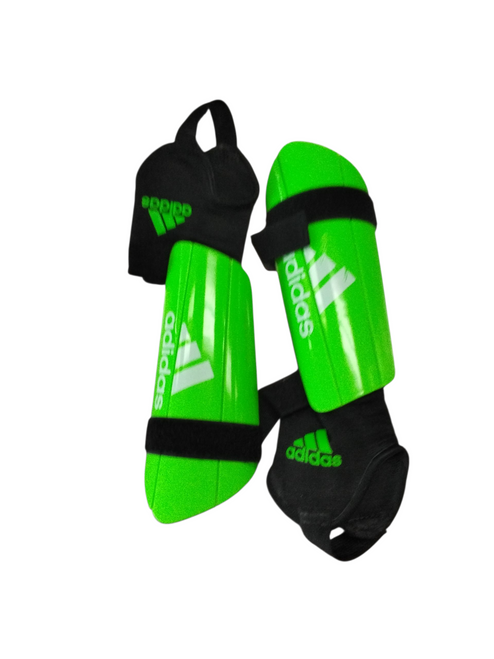 Vist Large View of Product Image Which is Used Adidas Soccer Shin Guards Junior Green MD