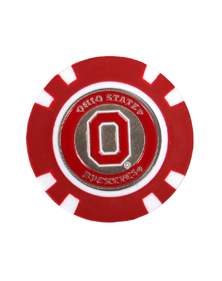 Vist Large View of Product Image Which is New NCAA Poker Chip - Ohio State