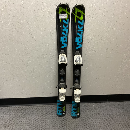 Vist Large View of Product Image Which is Used Volkl RTM JR Boys DH Ski/Binding Black 100 cm