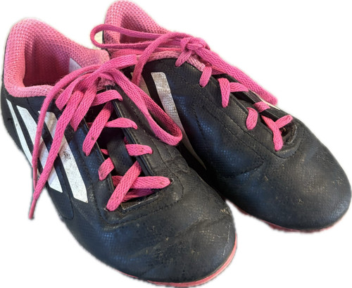 Vist Large View of Product Image Which is Used Adidas Soccer Cleats Pink Youth 11.0