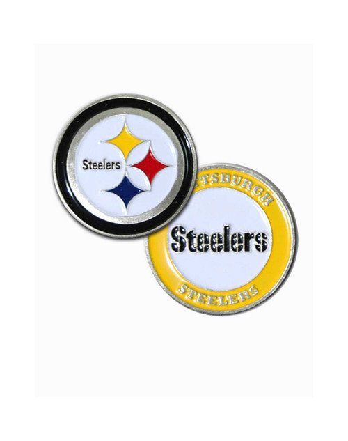 Vist Large View of Product Image Which is New NFL Ball Marker - Steelers