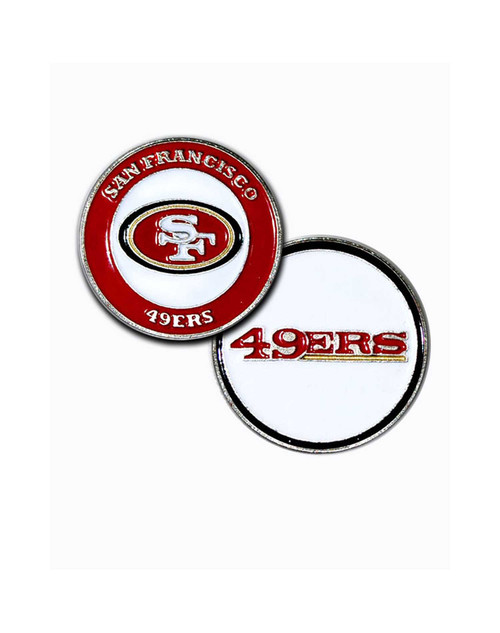 Vist Large View of Product Image Which is New NFL Ball Marker - 49ers