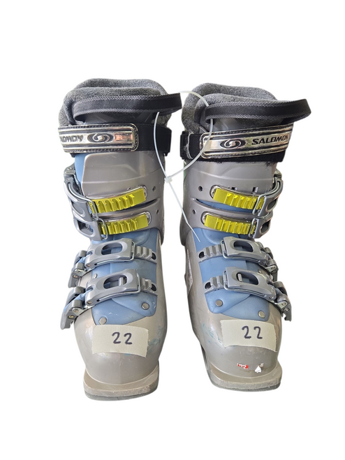 Vist Large View of Product Image Which is Used Salomon IRONY 660 Girls DH Ski Boot Grey 220 MP - J04 - W05