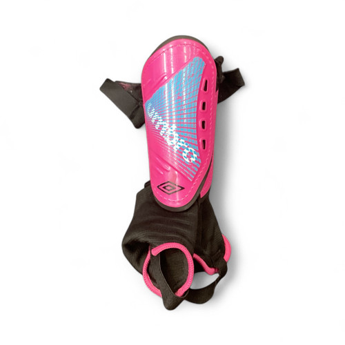 Vist Large View of Product Image Which is Used Umbro Soccer Shin Guards Youth Pink SM