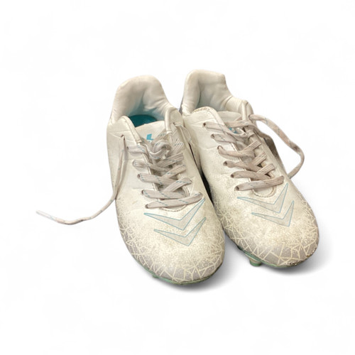 Vist Large View of Product Image Which is Used Brava Soccer Cleats White Youth 12.0