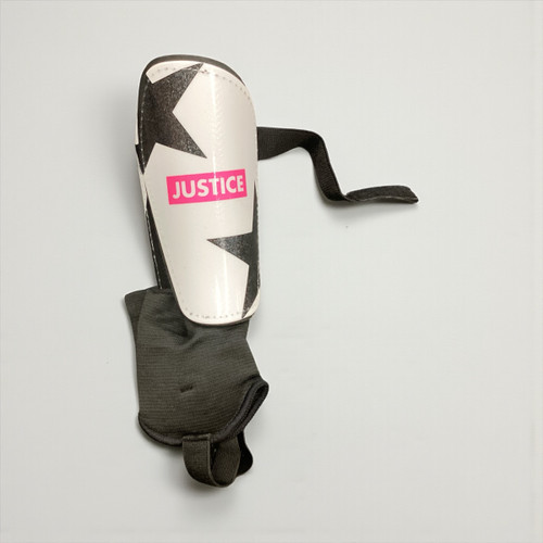 Vist Large View of Product Image Which is Used Soccer Shin Guards Junior White MD