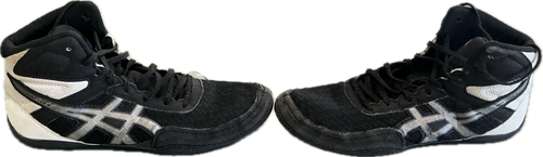 Vist Large View of Product Image Which is Used Asics Wrestling Shoes Black Senior 7