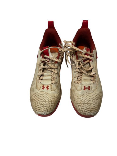 Vist Large View of Product Image Which is Used Under Armour HARPER 7 Low TPU 3025596-600 Baseball Cleats White Size 06