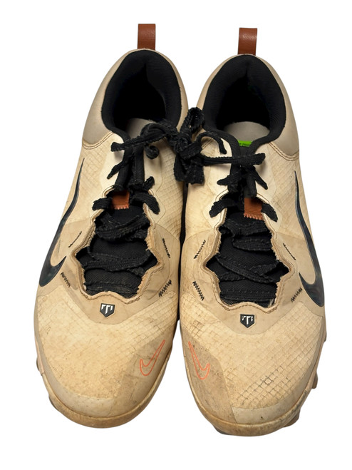 Vist Large View of Product Image Which is Used Nike FORCE TROUT 9 PRO FZ8644-100 Mens Baseball Cleats White Size 10.5