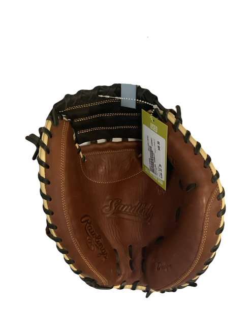 Vist Large View of Product Image Which is Used Rawlings SANDLOT BB/SB Catchers RH Throw Brown 33"