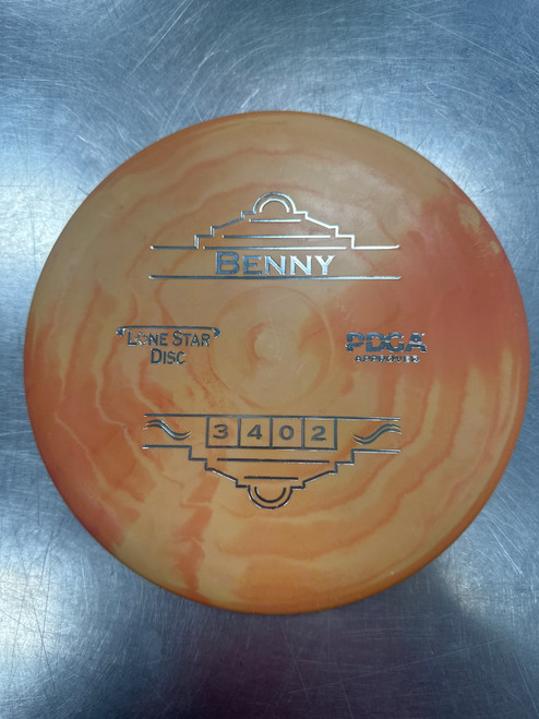 Vist Large View of Product Image Which is Used Lone Star Disc BENNY Disc Golf Putter Orange