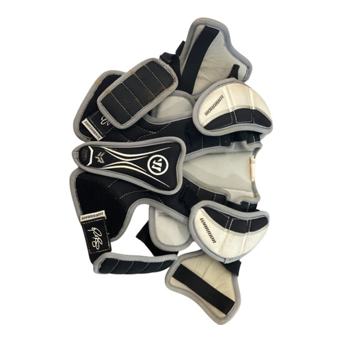 Vist Large View of Product Image Which is Used Warrior RABILNEXT Lacrosse Shoulder Pads Black SM