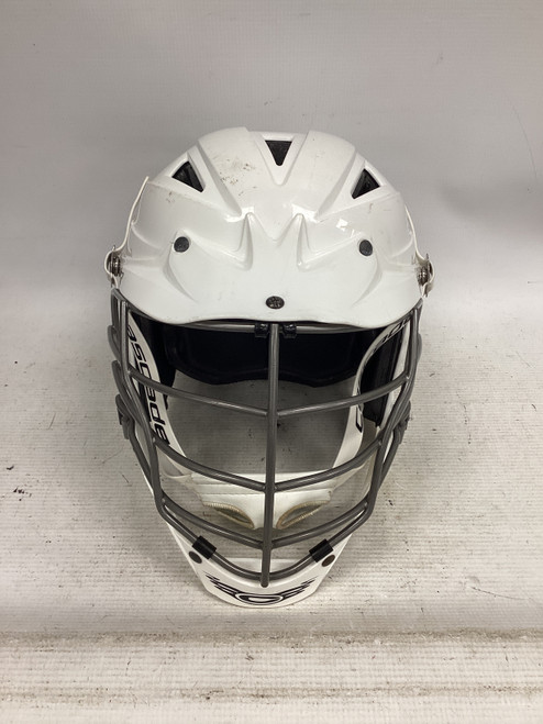 Vist Large View of Product Image Which is Used Cascade CPV-R Lacrosse Helmet White One Size