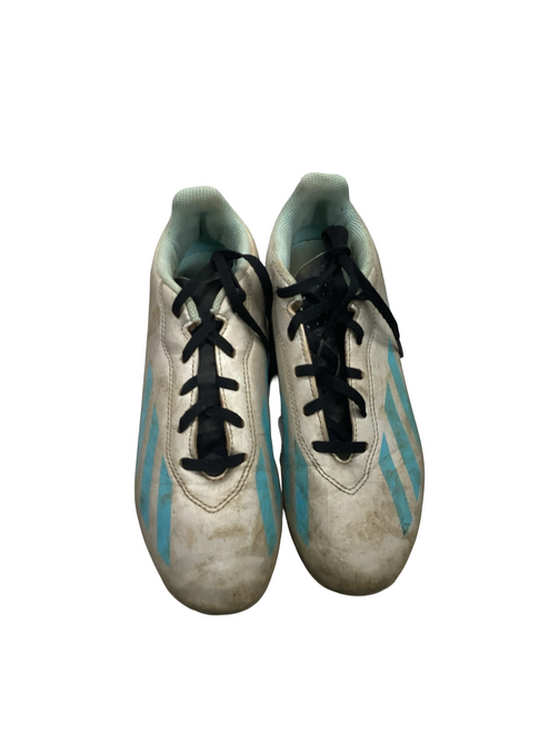 Vist Large View of Product Image Which is Used Adidas MESSI Soccer Cleats Grey Junior 05.5