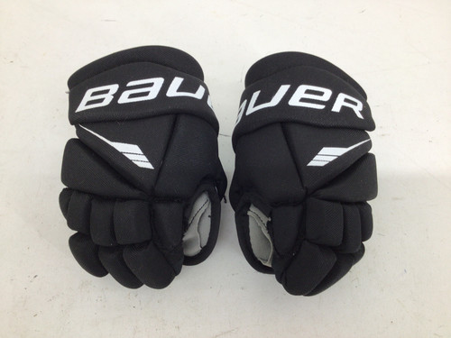 Vist Large View of Product Image Which is Used Bauer LIL SPORT YTH 8 IN HOCKEY GLOVES Youth Gloves Black 8"