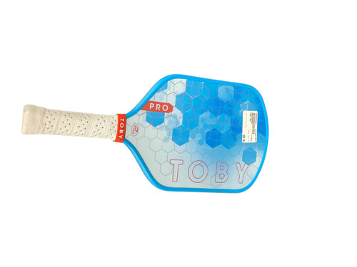 Vist Large View of Product Image Which is Used TOBY PRO Pickleball Racquet Carolina Blue