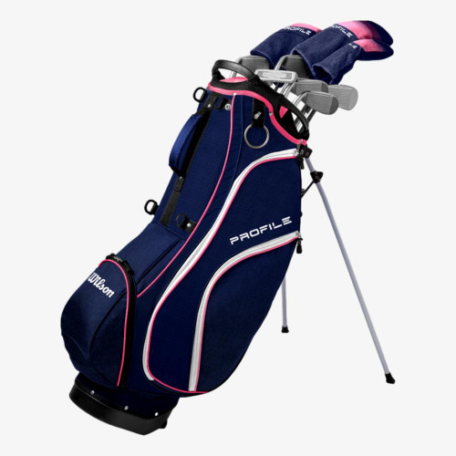 Vist Large View of Product Image Which is New Wilson Profile Womens RH Complete Golf Set w/ Stand Bag