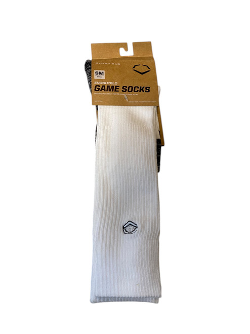 Vist Large View of Product Image Which is Used Evoshield GAME SOCKS Other Clothing White SM