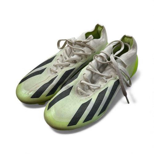 Vist Large View of Product Image Which is Used Adidas Soccer Cleats Optic Yellow Junior 04