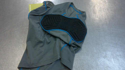 Vist Large View of Product Image Which is Used Champro PADDED SHIRT FB Top Adult Grey SM