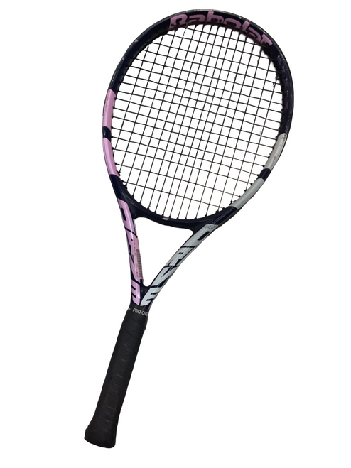 Vist Large View of Product Image Which is Used Babolat PURE 25 Adult Tennis Racquet Pink 4 5/8"
