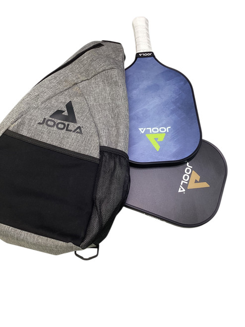 Vist Large View of Product Image Which is Used JOOLA 2 PADDLE STARTER KIT Pickleball Racquet Grey