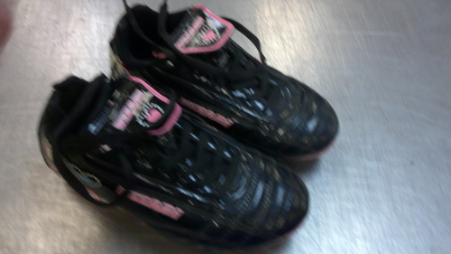 Vist Large View of Product Image Which is Used Vizari Soccer Cleats Pink Youth 11.0