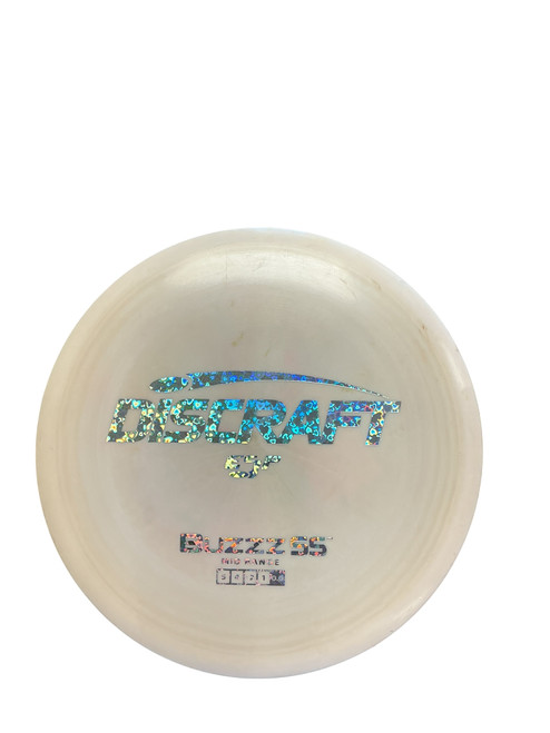 Vist Large View of Product Image Which is Used Discraft BUZZZ S.S. MIDRANGE Disc Golf Mid Range White