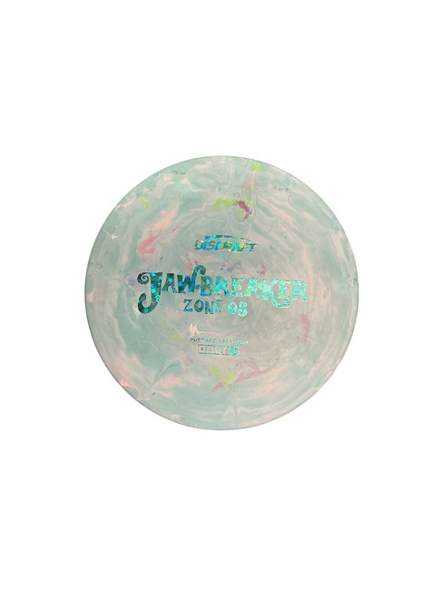 Vist Large View of Product Image Which is Used Discraft ZONE JAWBREAKER Disc Golf Mid Range Turquoise