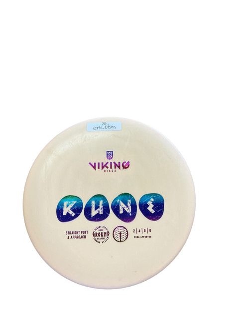 Vist Large View of Product Image Which is Used VIKING DISC RUNE Disc Golf Putter Beige