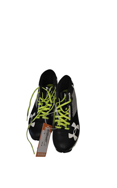 Vist Large View of Product Image Which is Used Under Armour Jr FB Cleats Black Junior 04