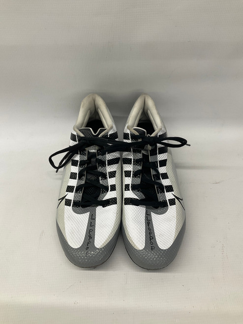 Vist Large View of Product Image Which is Used Nike VAPOR EDGE SPEED 360 Adult FB Cleats Black And White Senior 11.5