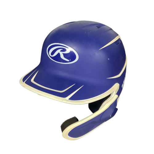 Vist Large View of Product Image Which is Used Rawlings BATTING HELMET Batting Helmet No Mask Royal Blue SM