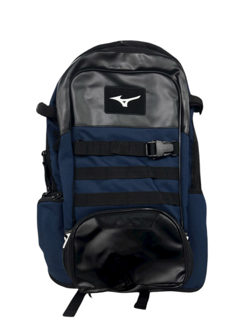Vist Large View of Product Image Which is Used Mizuno BACKPACK BB/SB Player Backpack Navy Blue