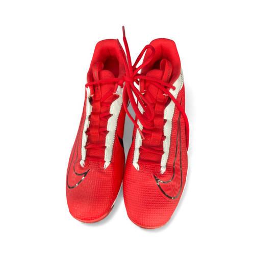 Vist Large View of Product Image Which is Used Nike Adult FB Cleats Cardinal And White Senior 11