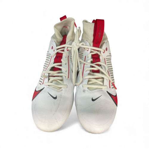 Vist Large View of Product Image Which is Used Nike Adult FB Cleats Cardinal And White Senior 11